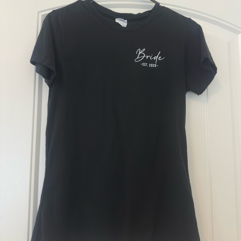 Black 'Bride Est. 2025' T-Shirt